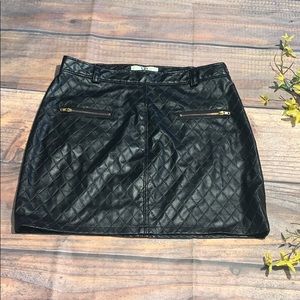 Ya LosAngeles Leather Skirt M